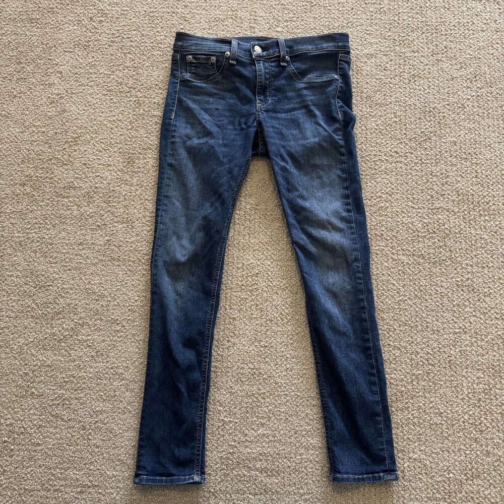 Rag & Bone Jeans Capri Womens Size 28 Blue Embroidered Stretch